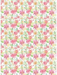 Stamperia Dekupázs rizspapír A4 csom. - Szerelem akvarell virág