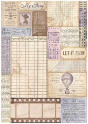 Stamperia A4 rizspapír csom. - Quiet Days vintage photography