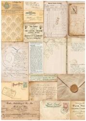 Stamperia A4 rizspapír csom. - Golden Harmony letters