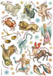 Stamperia A4 rizspapír csom. - Cosmos Infinity astrological signs