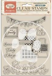 Stamperia WTK233 - Akril pecsételő cm 14x18 - Family party