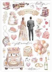 Stamperia A4 rizspapír csom. - Esküvő