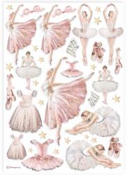 Stamperia A4 rizspapír csom. - Ballerina