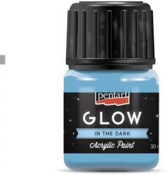 Pentart GLOW sötétben világító akrilfesték 30 ml kék
