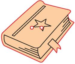 Penta collection Fafigura gomb 26 - varázskönyv 10 db/csomag