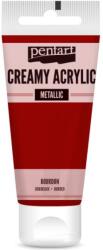 Pentart Krémes akrilfesték metál 60 ml bordó