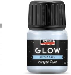 Pentart GLOW sötétben világító akrilfesték 30 ml kékesfehér
