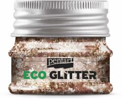 Pentart Eco Glitter rózsaarany, durva min. 15 g