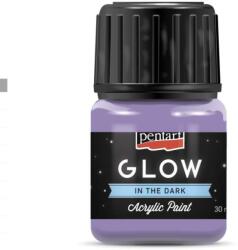Pentart GLOW sötétben világító akrilfesték 30 ml lila