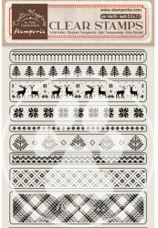 Stamperia Acril pecsételő cm 14x18 - Create Happiness Christmas borders