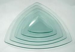 Penta collection Üvegtál háromszög 33X33 cm-es