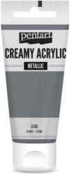 Pentart Krémes akrilfesték metál 60 ml ólom