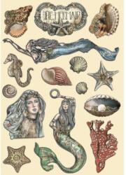 Stamperia Színes fafigurák A5 - Songs of the Sea The Mermaid