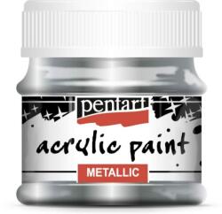 Pentart Metál akrilfesték 50 ml silver touch