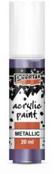 Pentart Metál akrilfesték 20 ml lila
