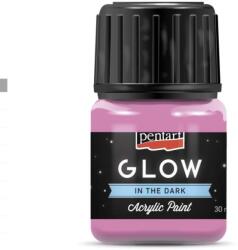 Pentart GLOW sötétben világító akrilfesték 30 ml pink