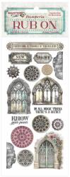 Stamperia Rub-on cm 10, 16x21, 6 - Master of Magic gothic windows