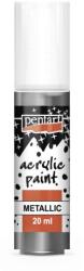 Pentart Metál akrilfesték 20 ml grafit