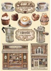 Stamperia Színes fafigurák A5 - Coffee and Chocolate