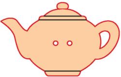 Penta collection Fafigura gomb 67 - teáskanna 10 db/csomag