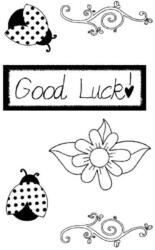 Stamperia HD gumi pecsételő 7 x 11 cm - Good luck