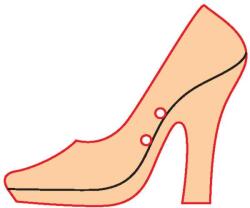 Penta collection Fafigura gomb 40 - cipő 10 db/csomag