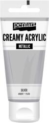 Pentart Krémes akrilfesték metál 200 ml ezüst