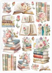 Stamperia A4 rizspapír csom. - Könyvek