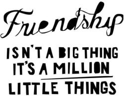 Stamperia Akril pecsételő 5 x 7 cm - barátság-mondás angolul