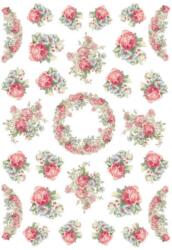 Stamperia Dekupázs rizspapír A4 csom. - Rózsafüzér