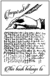 Stamperia HD gumi pecsételő 7 x 11 cm - Kézírás