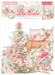 Stamperia Kivágott formák vegyesen - Pink Karácsony