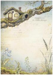 Stamperia A4 rizspapír csom. - Hidden Grove treehouse