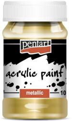 Pentart Metál akrilfesték 100 ml arany