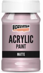 Pentart Matt akrilfesték 100 ml country-rózsaszín