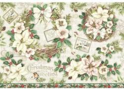 Stamperia Dekupázs rizspapír 48 x 33 cm - Füzérek és koszorúk