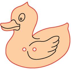 Penta collection Fafigura gomb 8 - kacsa 10 db/csomag