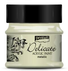 Pentart Delicate metál 50 ml fehérarany