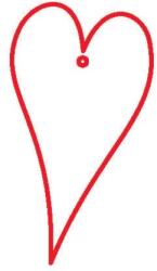 Penta collection Fafigura, 5 db/csomag - szivecske 304