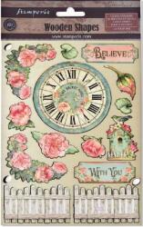 Stamperia Színes fafigurák A5 - House of Roses