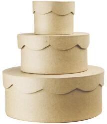 Penta collection Cakkos tetejű kis dobozok 3 db-os szett 8x6/13, 5x7/20x8