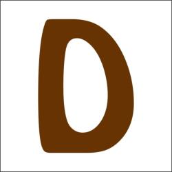 Penta collection Fabetű 25mm, 8 db/csomag D