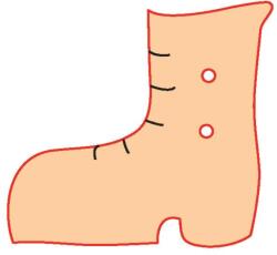 Penta collection Fafigura gomb 75 - csízma 10 db/csomag