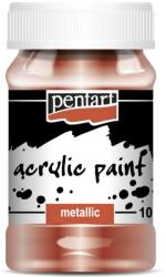 Pentart Metál akrilfesték 100 ml bronz