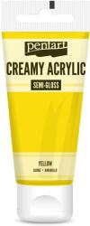 Pentart Krémes akrilfesték selyemfényű 200 ml sárga
