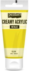 Pentart Krémes akrilfesték metál 60 ml sárga