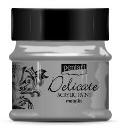 Pentart Delicate metál 50 ml antikezüst