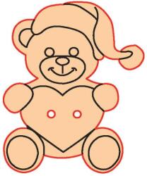 Penta collection Fafigura gomb 101 - maci 10 db/csomag