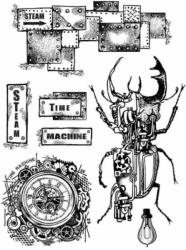 Stamperia Akril pecsételő 15x20 cm - Time machine