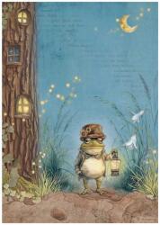 Stamperia A4 rizspapír csom. - Hidden Grove Mr Frog